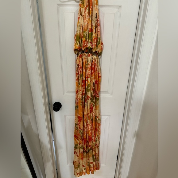 NWT FARM Rio Leopard Forest Sand Maxi Dress - Picture 2 of 5